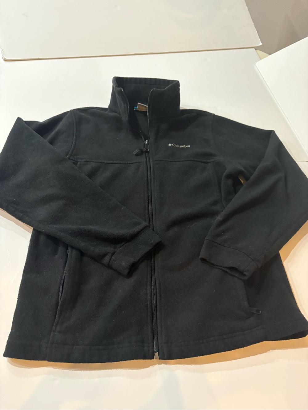Columbia Kids Black Full-Zip Fleece Jacket size 18-20